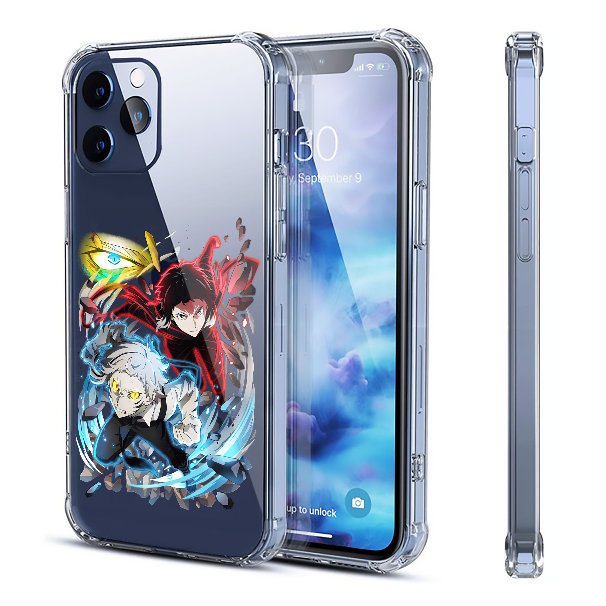 （画像用） 文豪ストレイドッグス Bungo Stray Dogs 【iPhone 12シリーズ対応】透明スマホケース（クリアソフトケース）